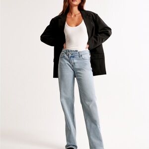 High rise Abercrombie cross over Jean